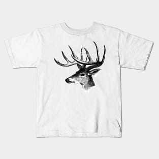 Deer head. Horned deer Kids T-Shirt